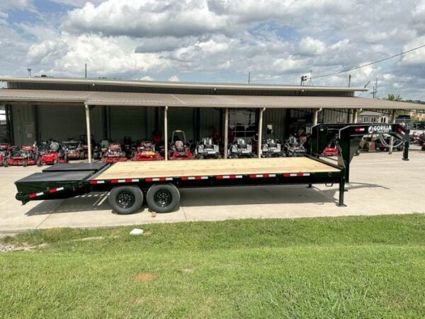 8.5x25 IBeam Gooseneck Deckover Trailer (2) 7K Axles King Kong Ramps - Image 7